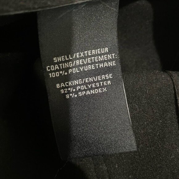 New 7 For  All Mankind Faux Leather High Rise Pants Black Slim Chic Contemporary - Picture 6 of 10